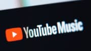 Youtube Music logo på skærm
